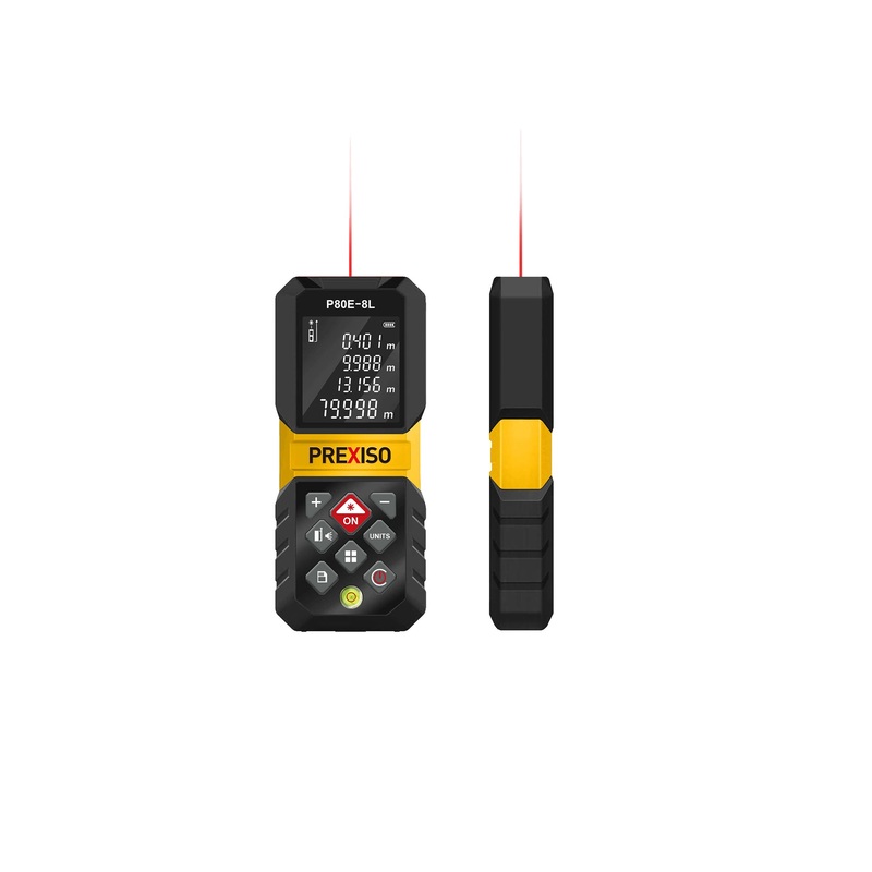 Prexiso 80 m / 265 ft. Rechargeable Laser Distance Measure