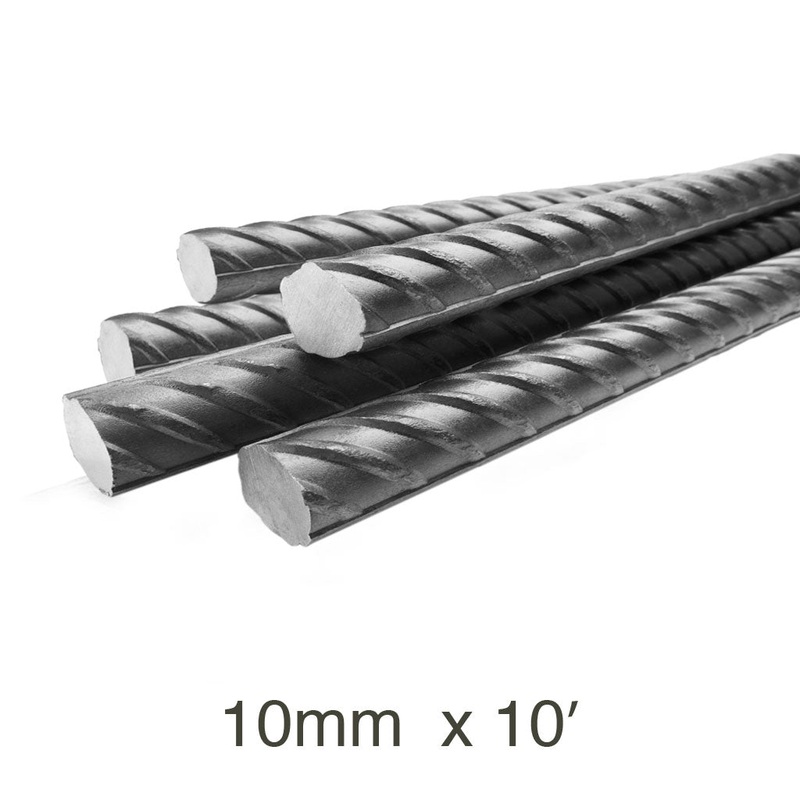 10 mm x 10 ft. Steel Rebar