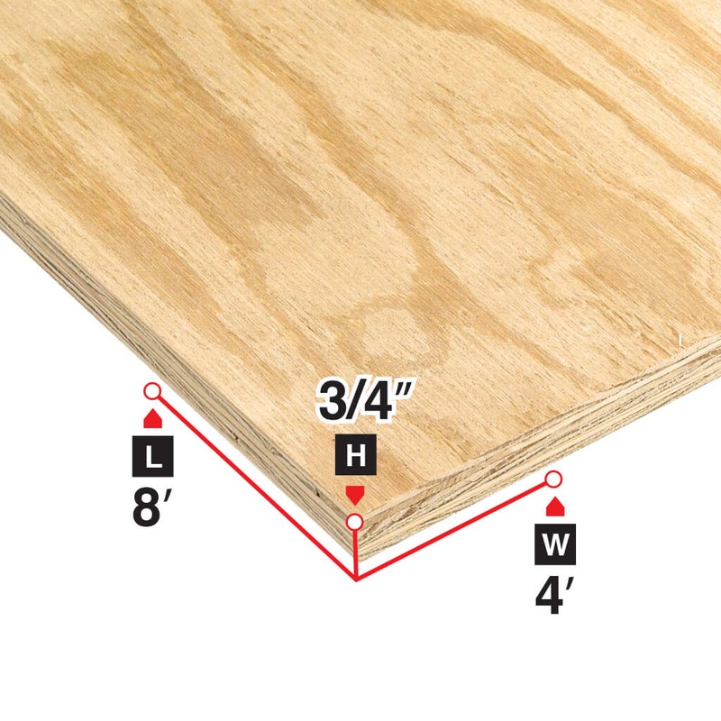 3/4 in. x 4 ft. x 8 ft. Standard Spruce Plywood