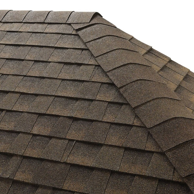 GAF Seal-A-ridge Hip & Ridge Cap – Barkwood (25 lin. ft. per Bundle) (45 PCS)
