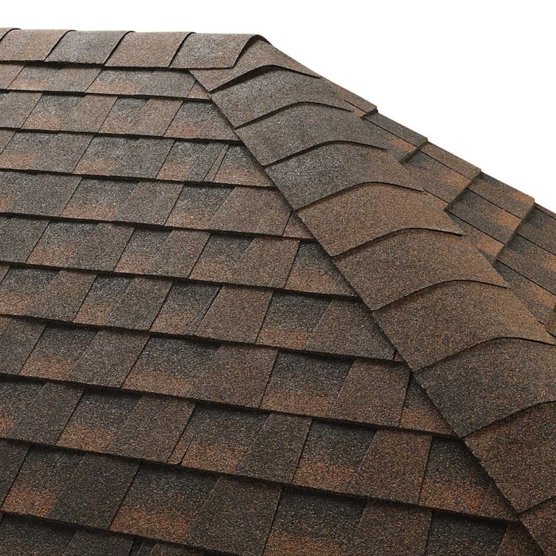 GAF Seal-A-ridge Hip & Ridge Cap – Hickory (25 lin. ft. per Bundle) (45 PCS)