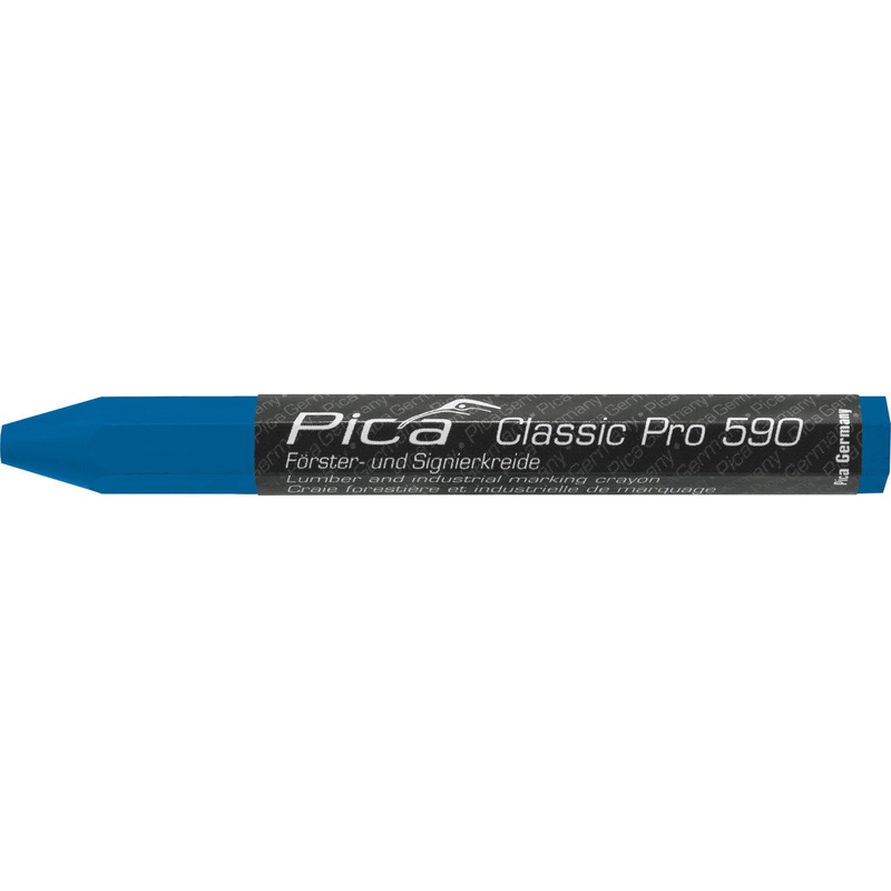 PICA 12mm x 120mm Lumber Crayon (Blue, 12-Pack)