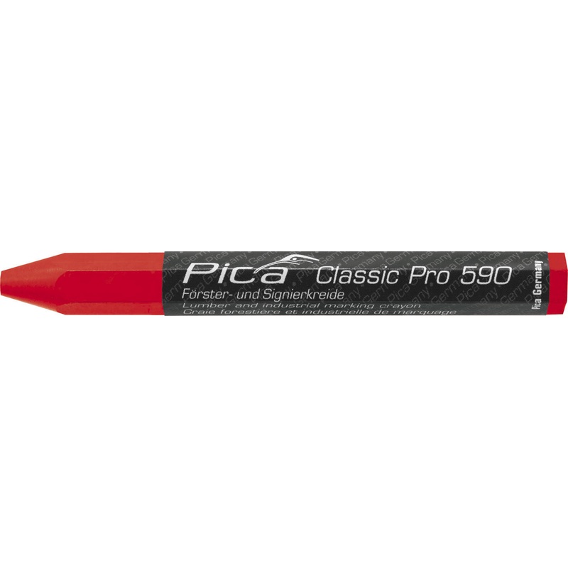 PICA 12mm x 120mm Lumber Crayon (Red, 12-Pack)