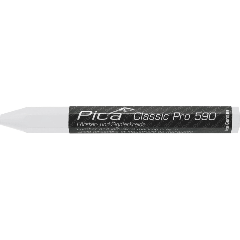 PICA 12mm x 120mm Lumber Crayon (White, 12-Pack)