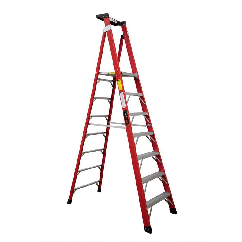 DuraDrive 7 ft. Fiberglass Platform Ladder, 300 Lbs. Grade 1A