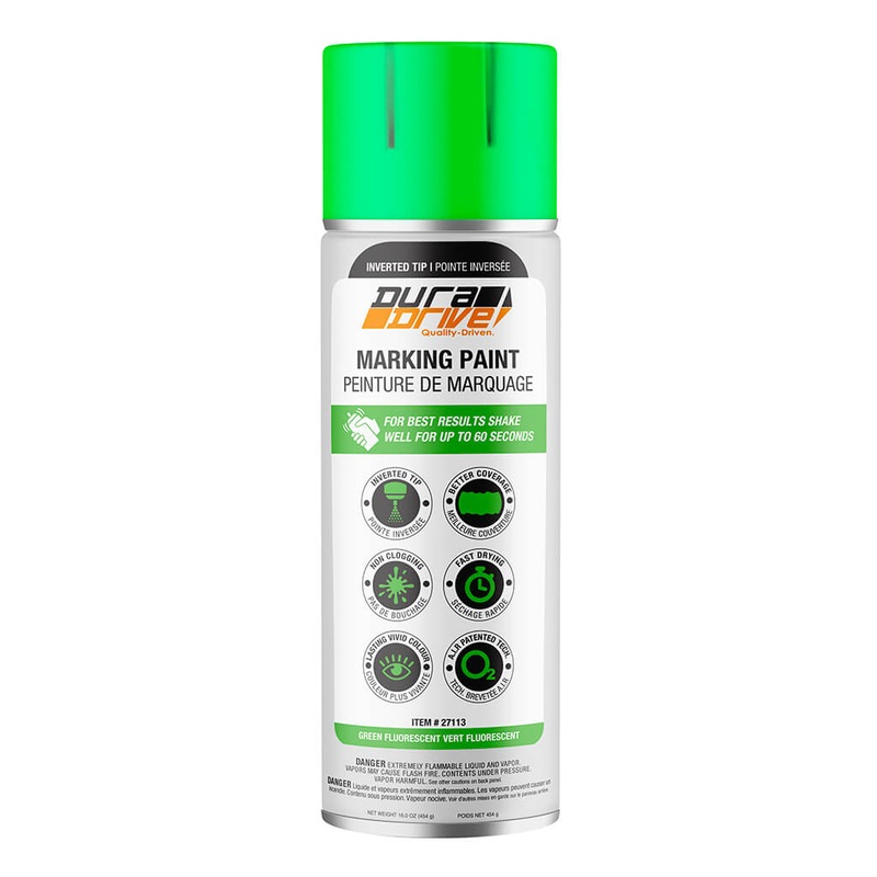 DuraDrive 16 oz. Green Inverted Marking Spray Paint