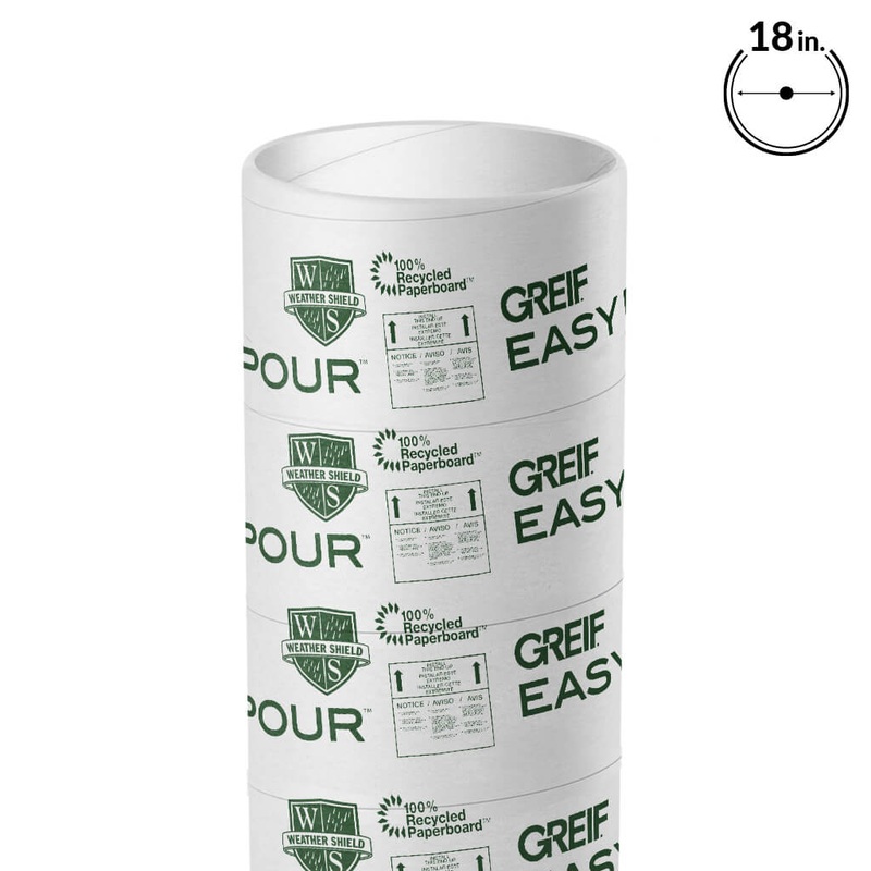 Greif 18 in. x 12 ft. Concrete Forming Tube