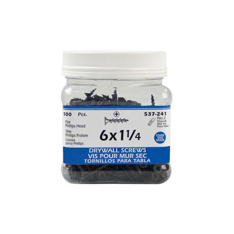 The Hillman Group Paulin 537-241 #6 Philips Steel Drywall Screw (500-Jug)