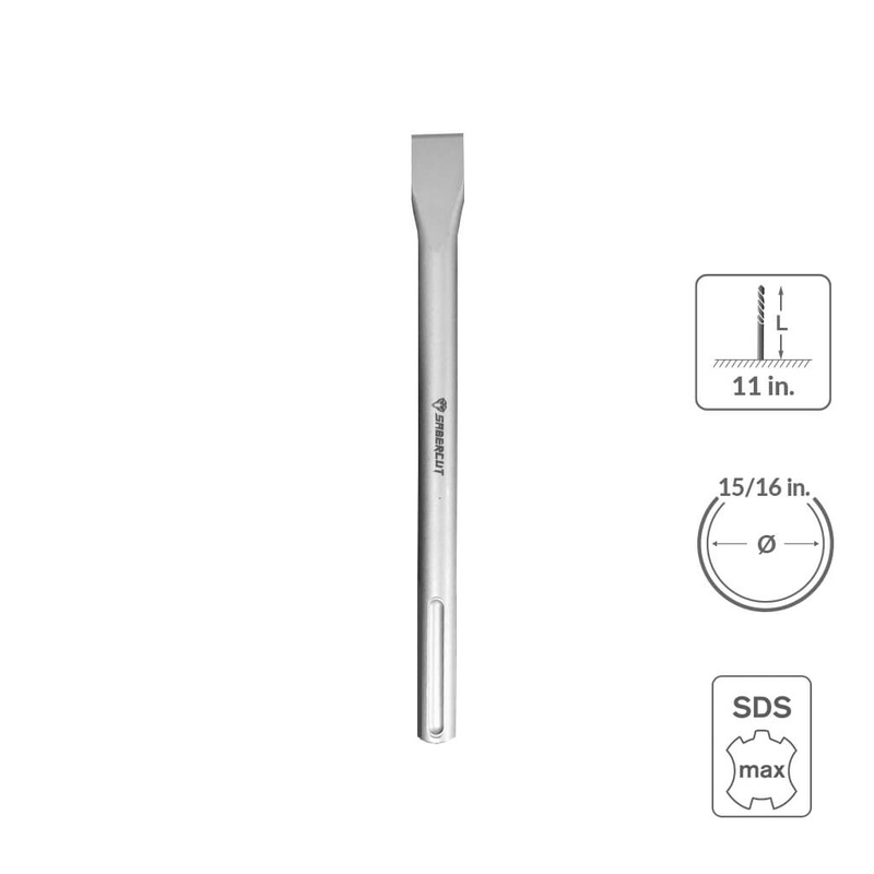 Sabercut 15/16 in. x 11 in. SDS MAX Flat Chisel