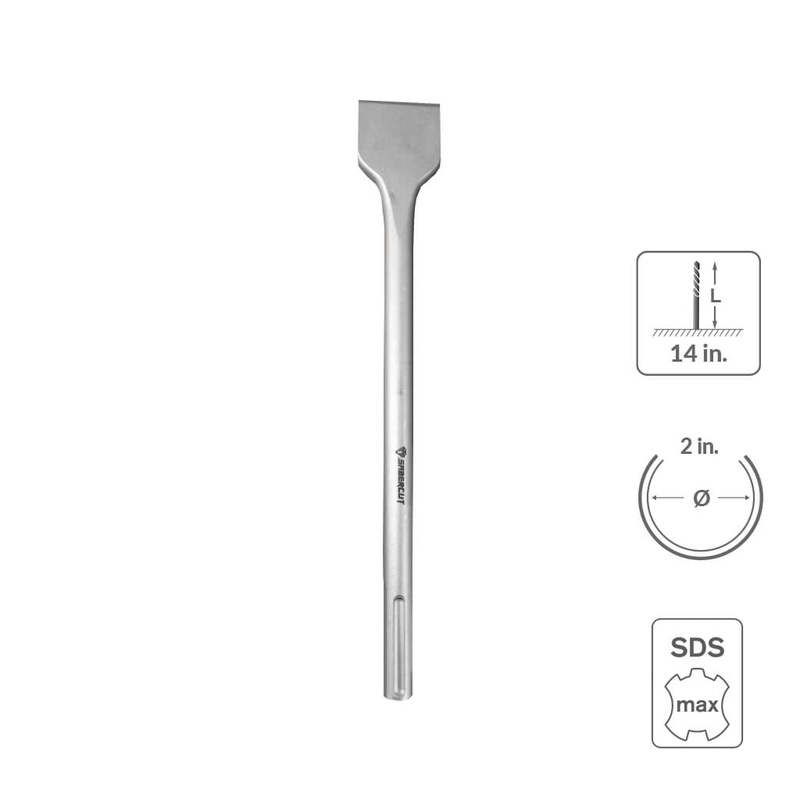 Sabercut 2 in. x 14 in. SDS MAX Flat Chisel