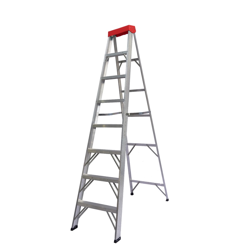 DuraDrive 8 ft. Aluminium Step Ladder, 225lbs Grade 2