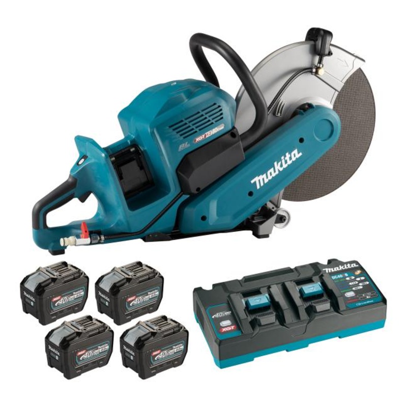 Makita CE001GL401 80V (40V x 2) Max XGT Brushless 14 in. Power Cutter Kit (4 x 8.0Ah)
