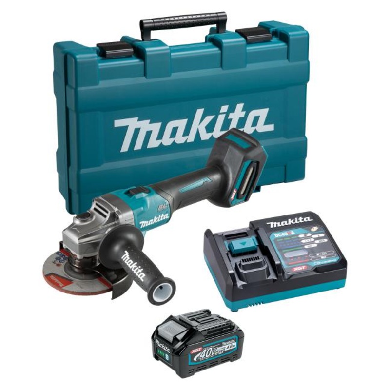 Makita GA005GM102 40V Max XGT Brushless 5 in. Angle Grinder With Thumb Switch Kit (1 x 4.0 Ah)