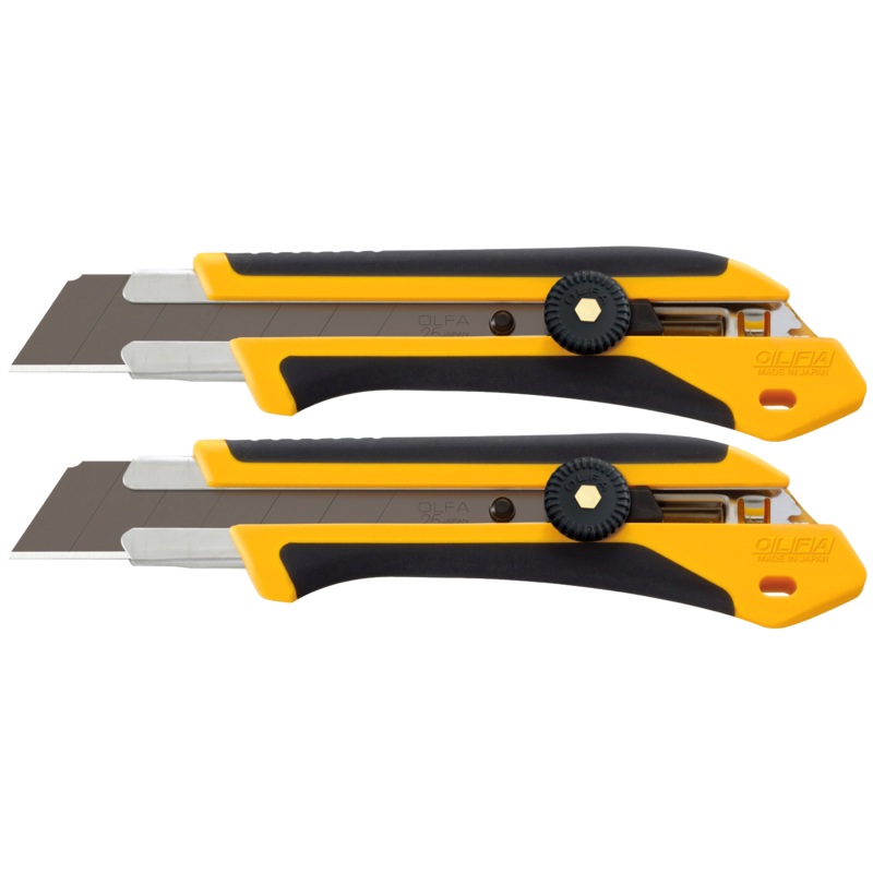 Olfa Ratchet Lock Utility Knife 25mm 2 Pack