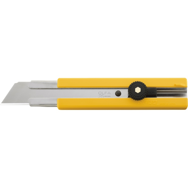 Olfa Ratchet Lock Utility Knife w/Solid Blade 25mm